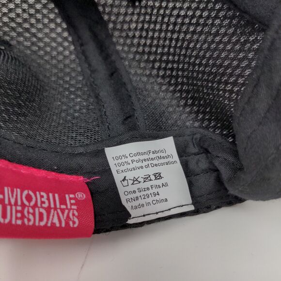 T Mobile Tuesdays Cell Phone Black Pink Adjustable Hat Embroidered OSFA Logo - Picture 11 of 11